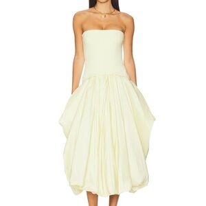 SIMKHAI Izzy Midi Dress in Sunglow